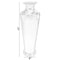 Uniquewise Decorative Modern Gold Metal Hammered Floor Flower Vase for Entryway, Living Room or Dining Room QI004250 - alternate 2